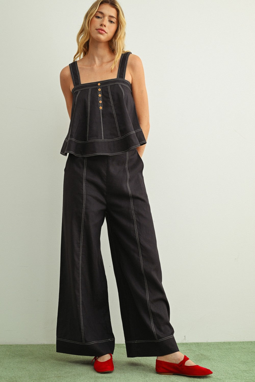 The Drift Linen Wide Leg Pants