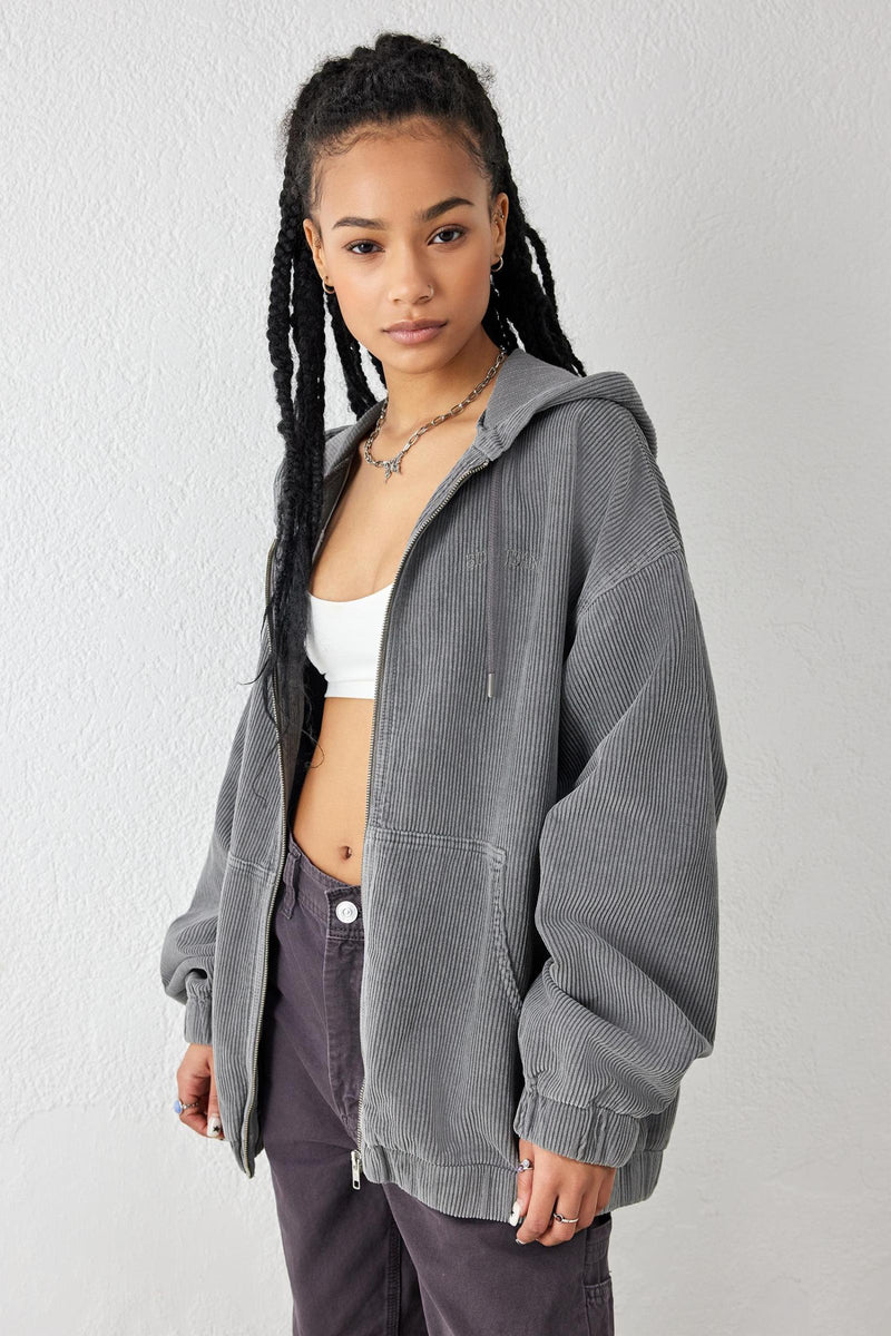 BDG Hood Corduroy Skate Jacket