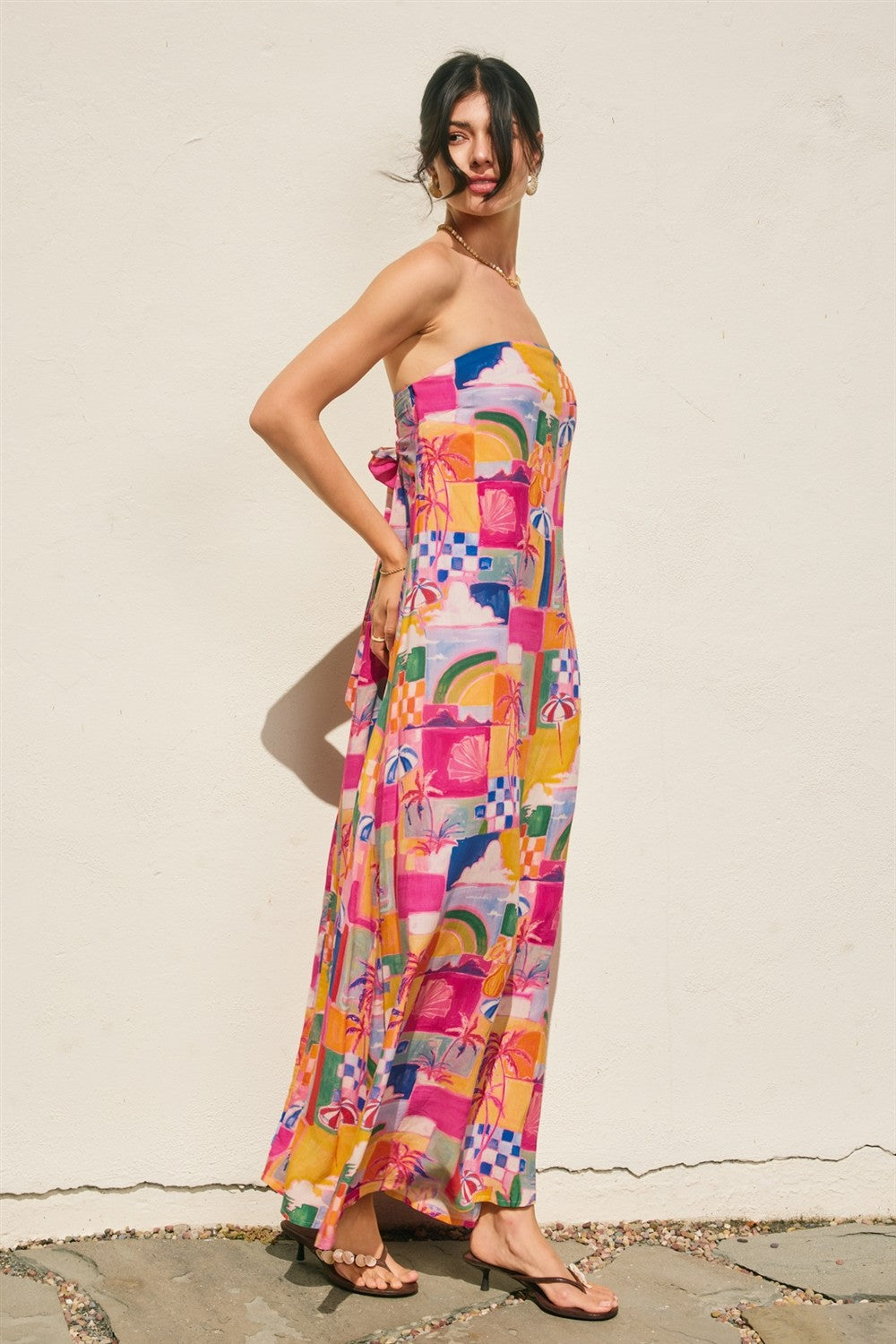 Bahamas Strapless Maxi Dress