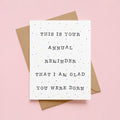 Annual Reminder Birthday Card