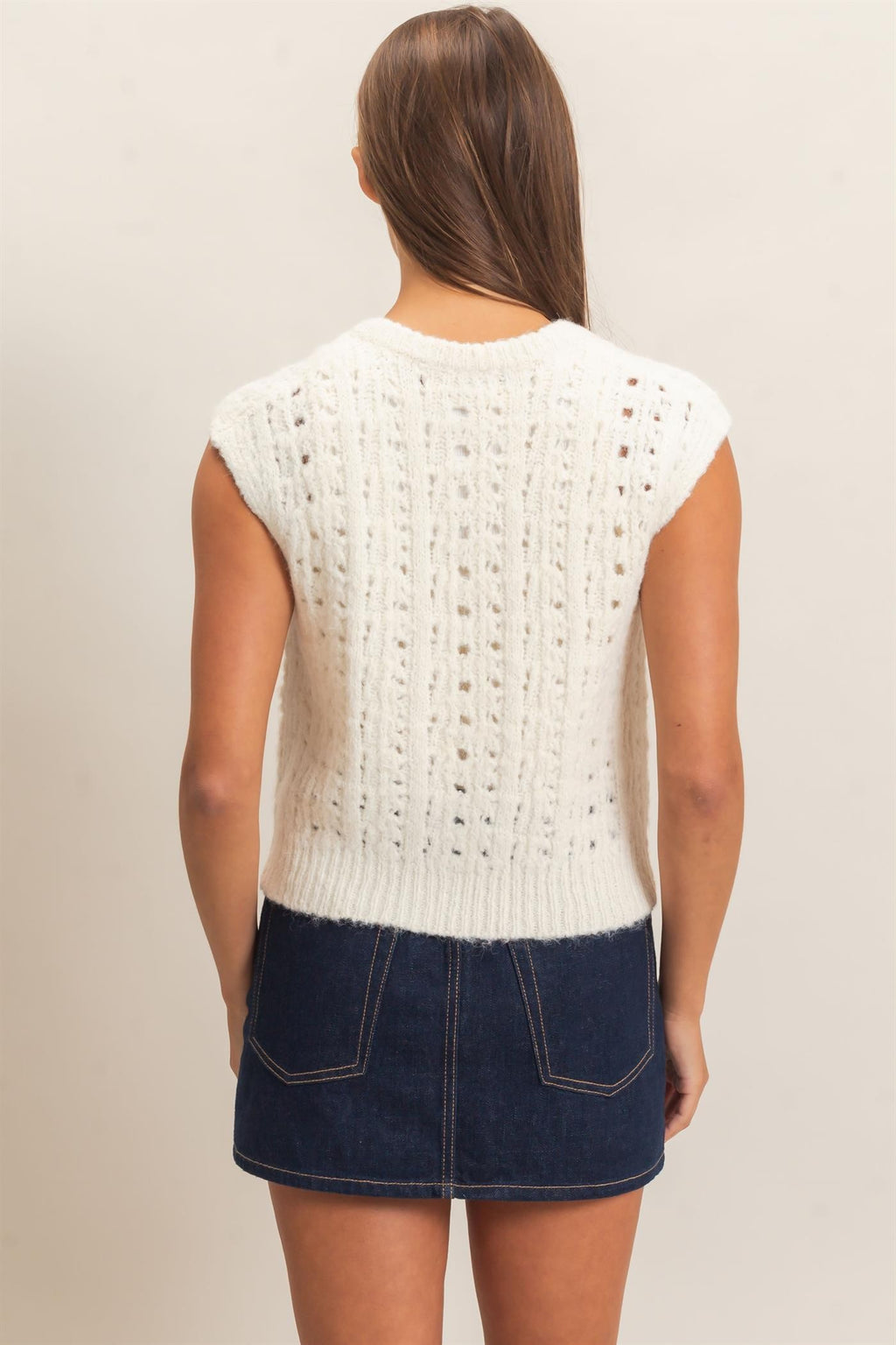 Haven Open Knit Vest