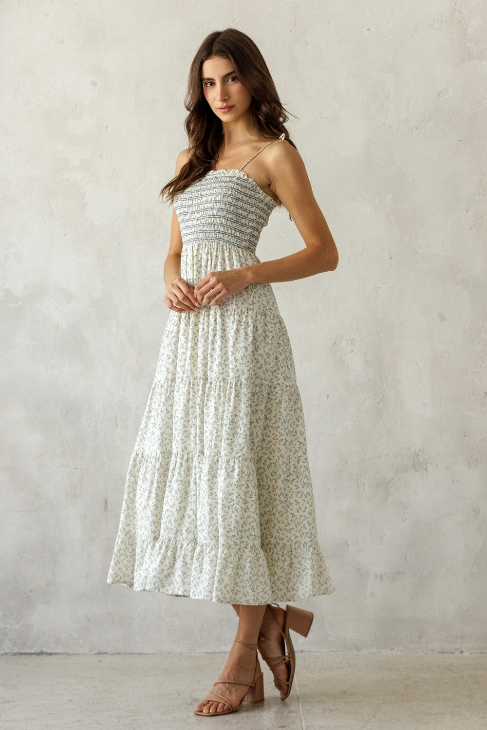 The Camille Meadow Midi Dress