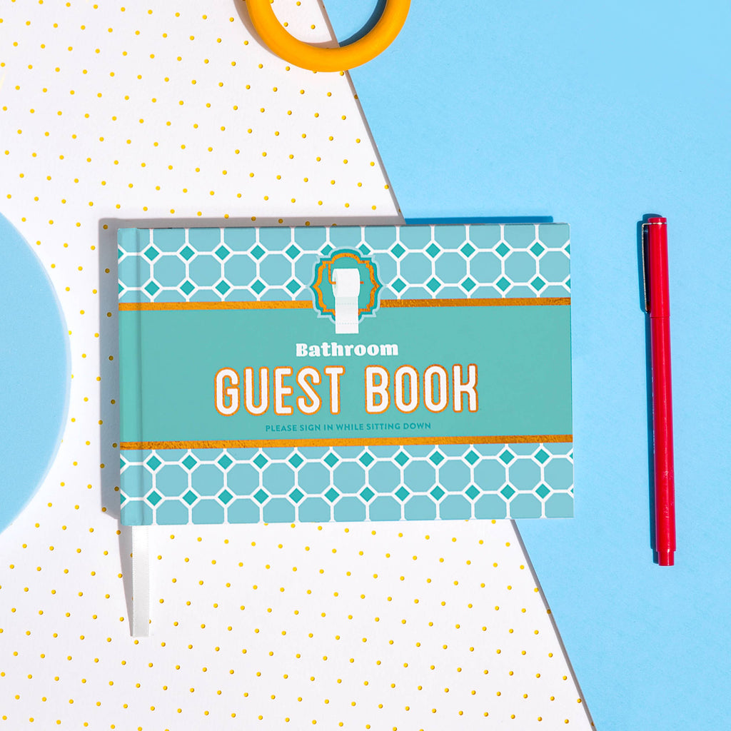Knock Knock Bathroom Guestbook