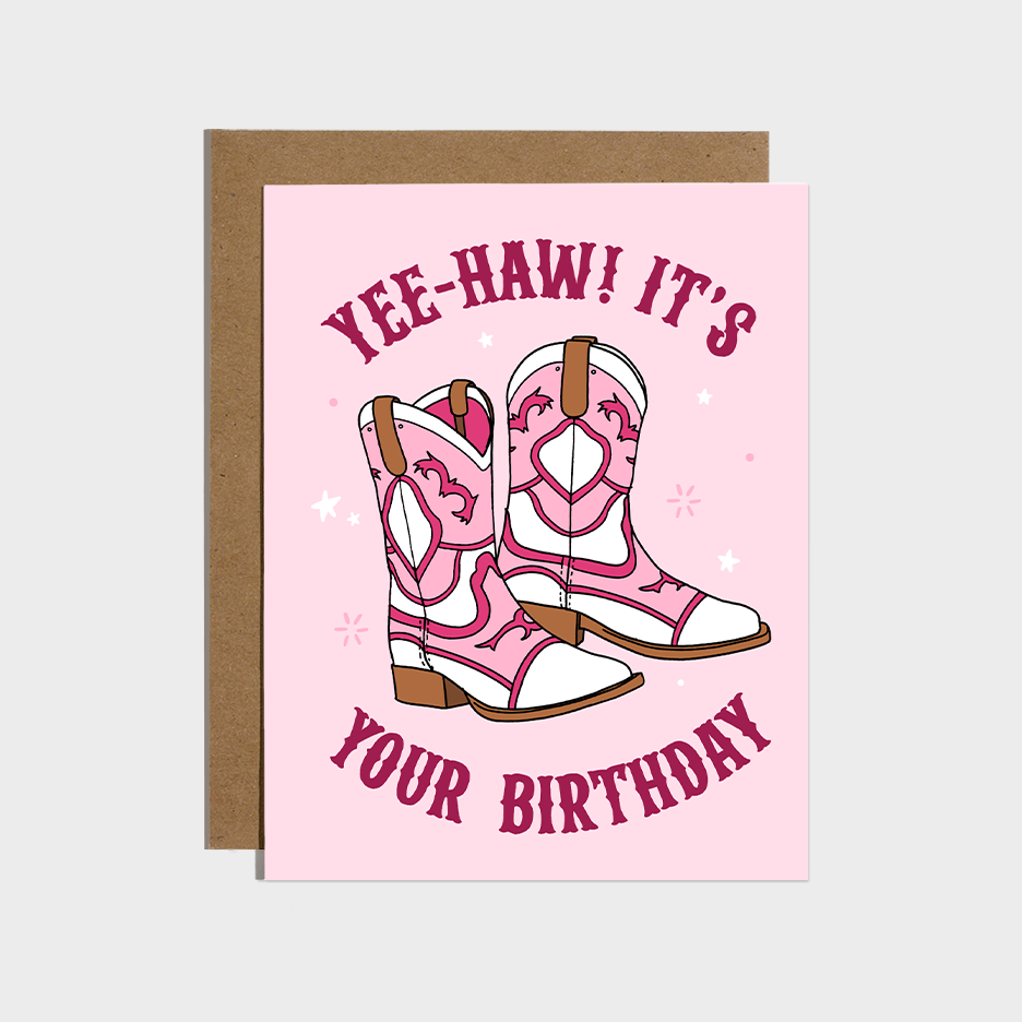 Yee-Haw Cowboy Birthday Card