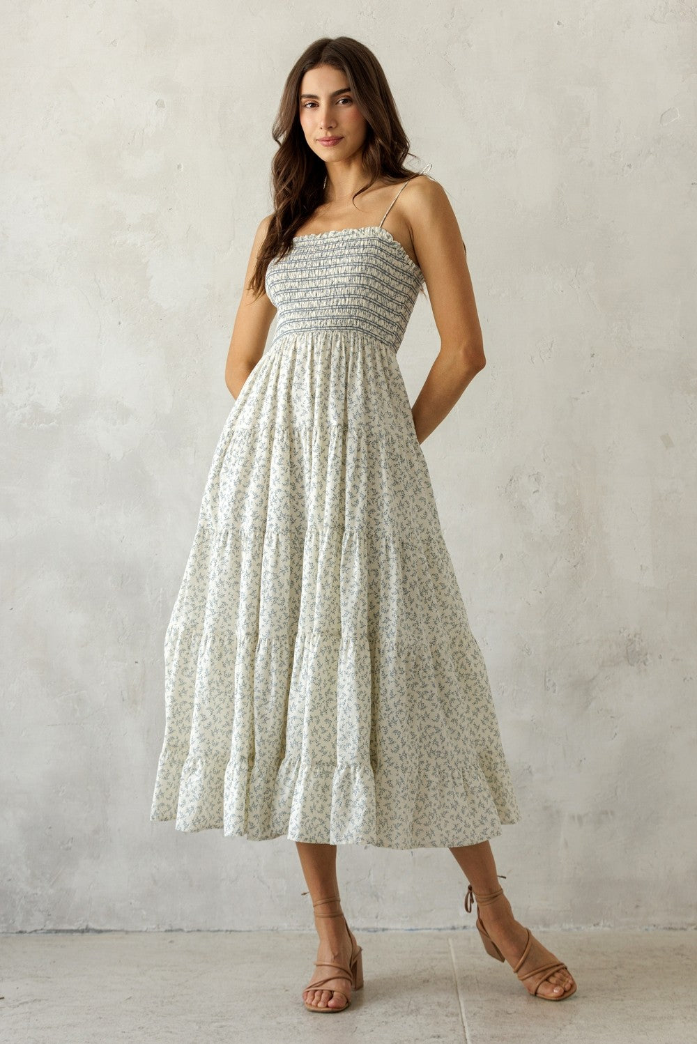 The Camille Meadow Midi Dress