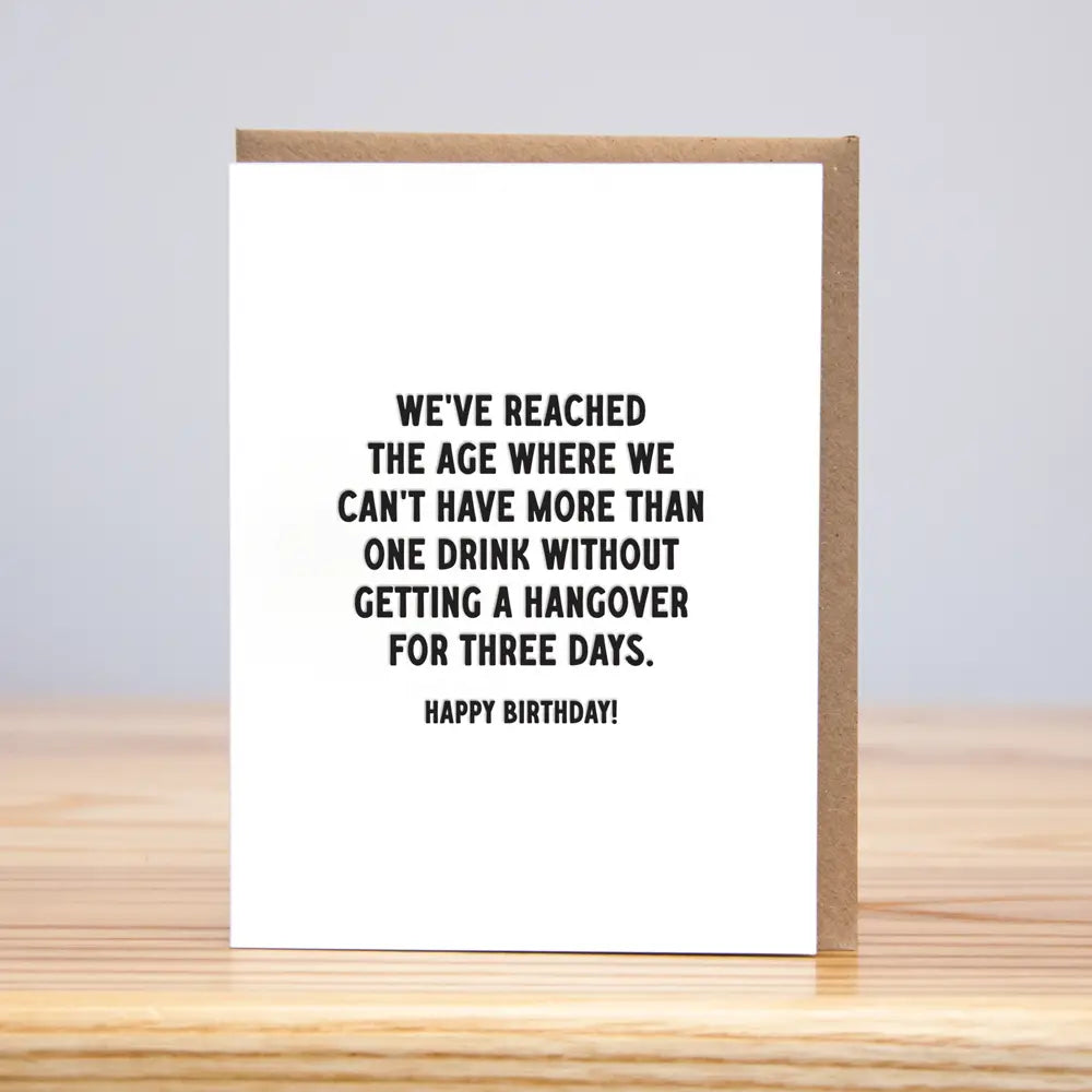 Hangover Birthday Card
