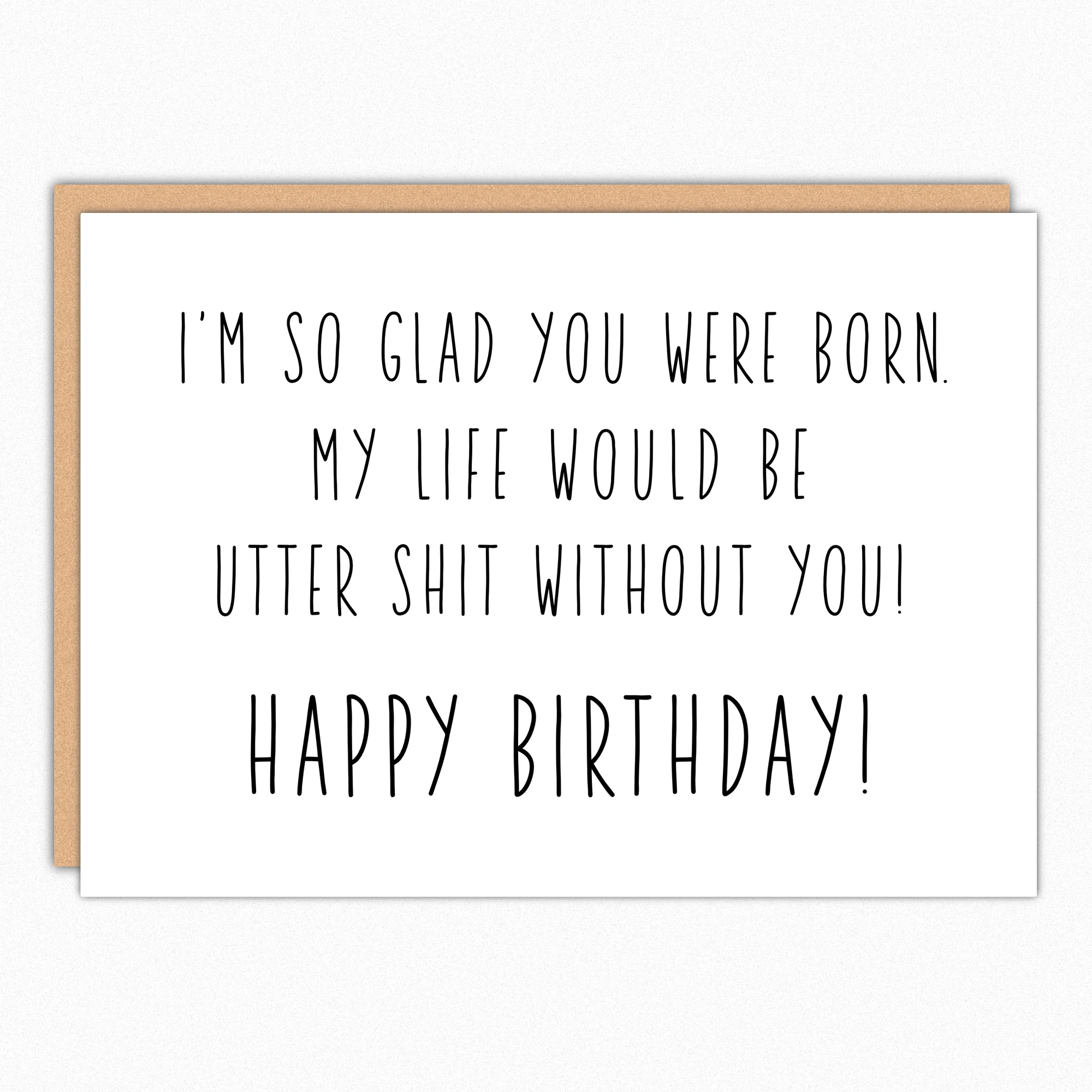 Utter Shit Birthday Card