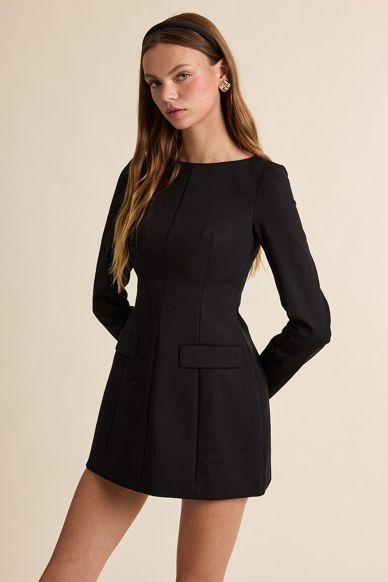 Contour Crew Boat Mini Dress