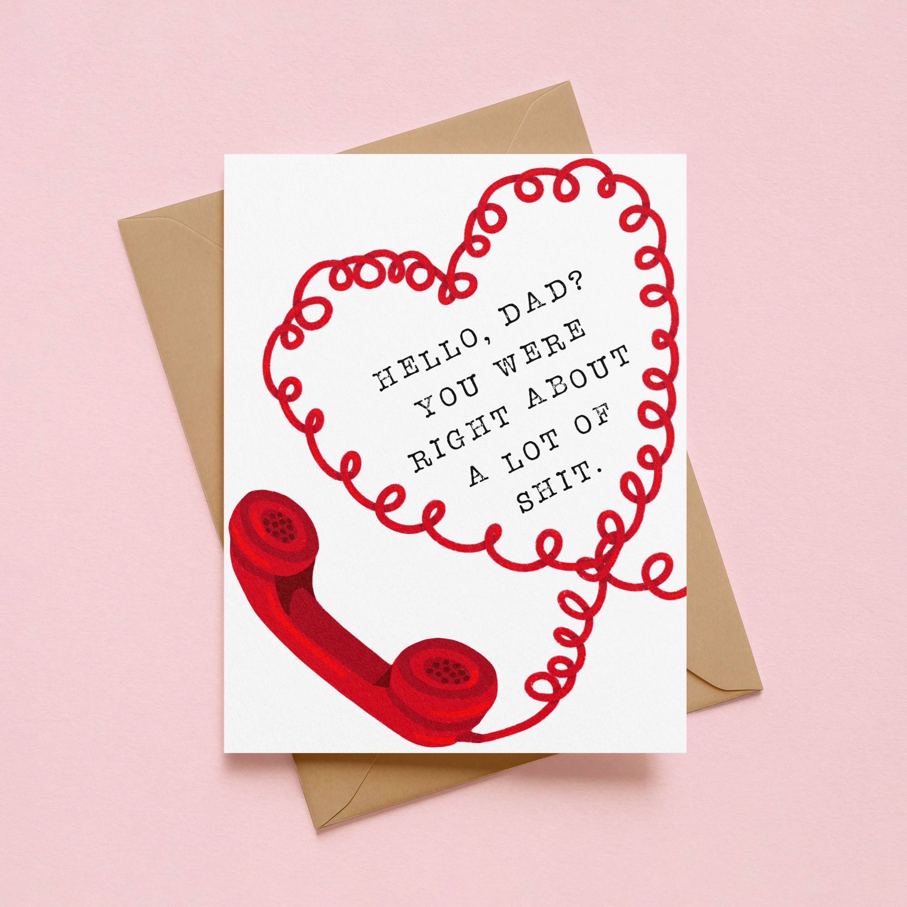 Dad You Were Right About A Lot Shit Father's Day Card