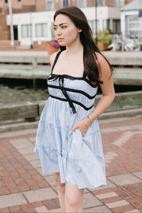 The Contrast Code Mini Dress