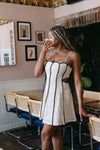Ivory Meadow Embroidered Mini Dress