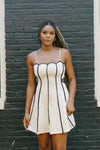 Ivory Meadow Embroidered Mini Dress