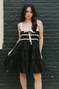 The Contrast Code Mini Dress