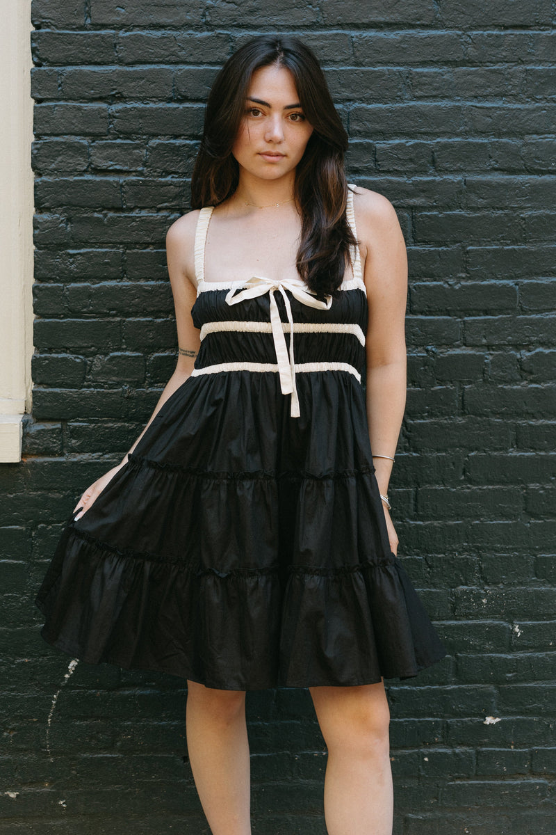The Contrast Code Mini Dress