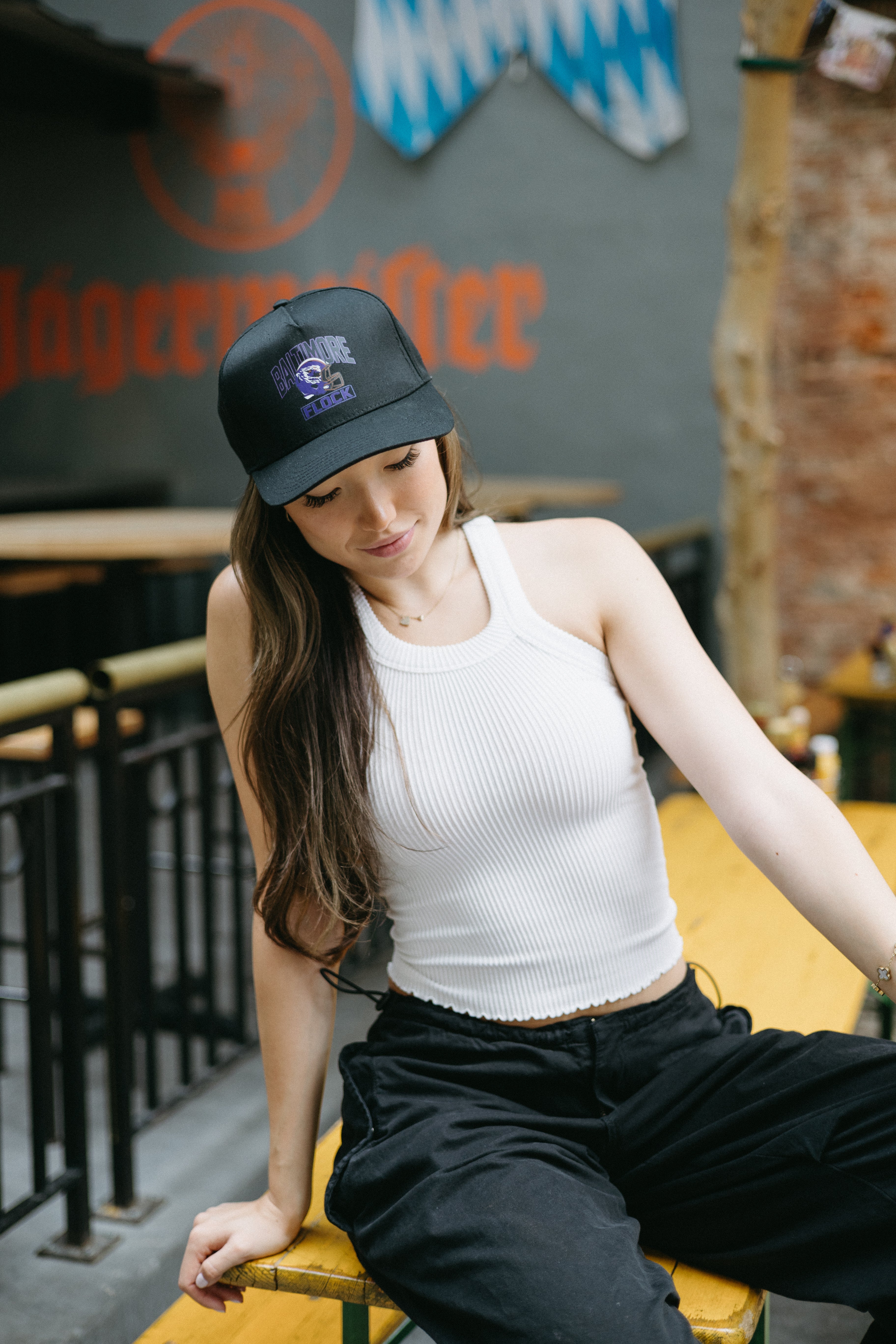 Brightside X R1A Baltimore Flock Snapback