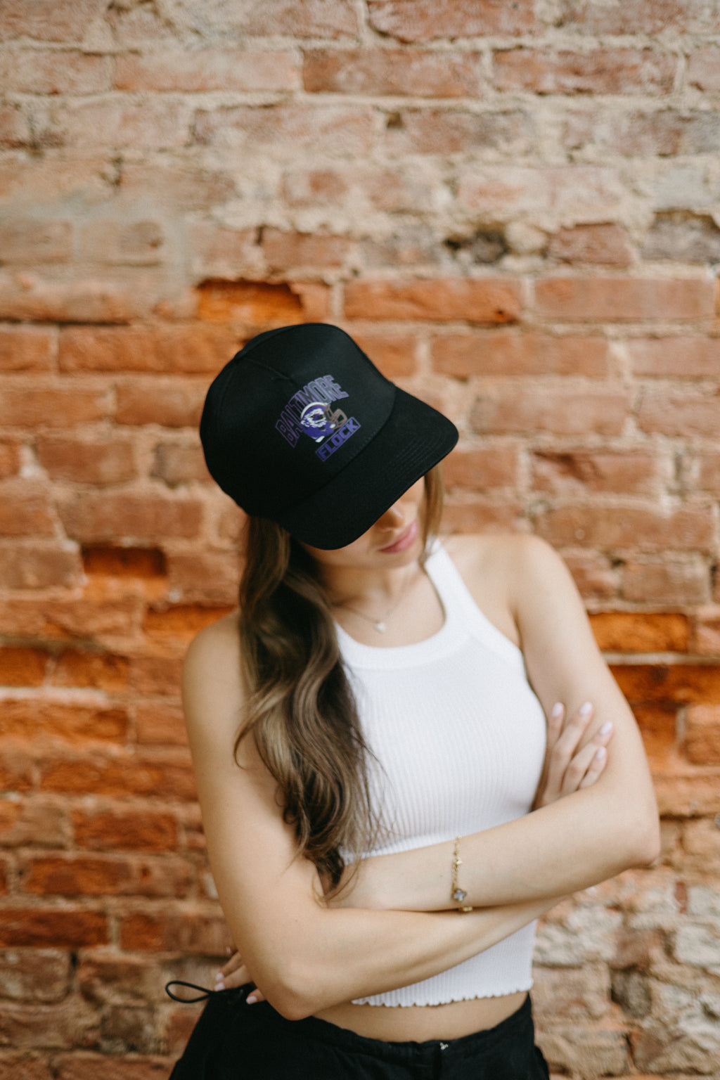 Brightside X R1A Baltimore Flock Snapback