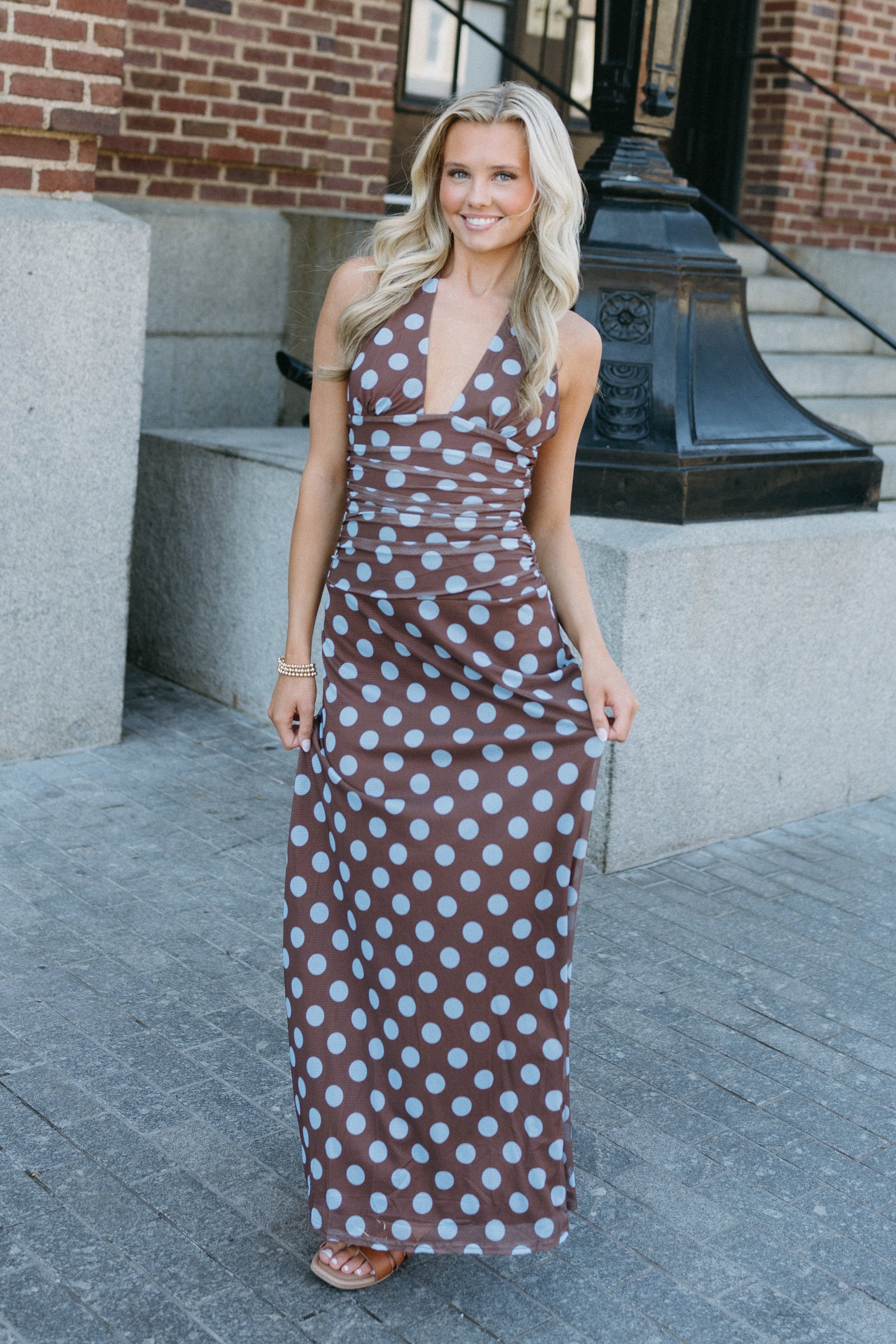 Leona Mesh Maxi Dress