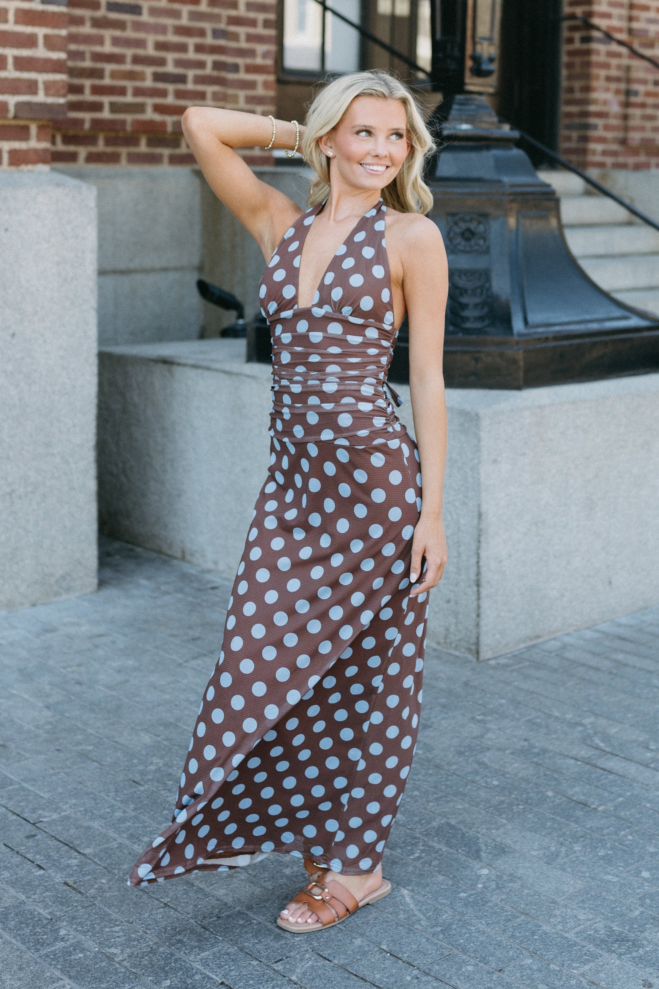 Leona Mesh Maxi Dress