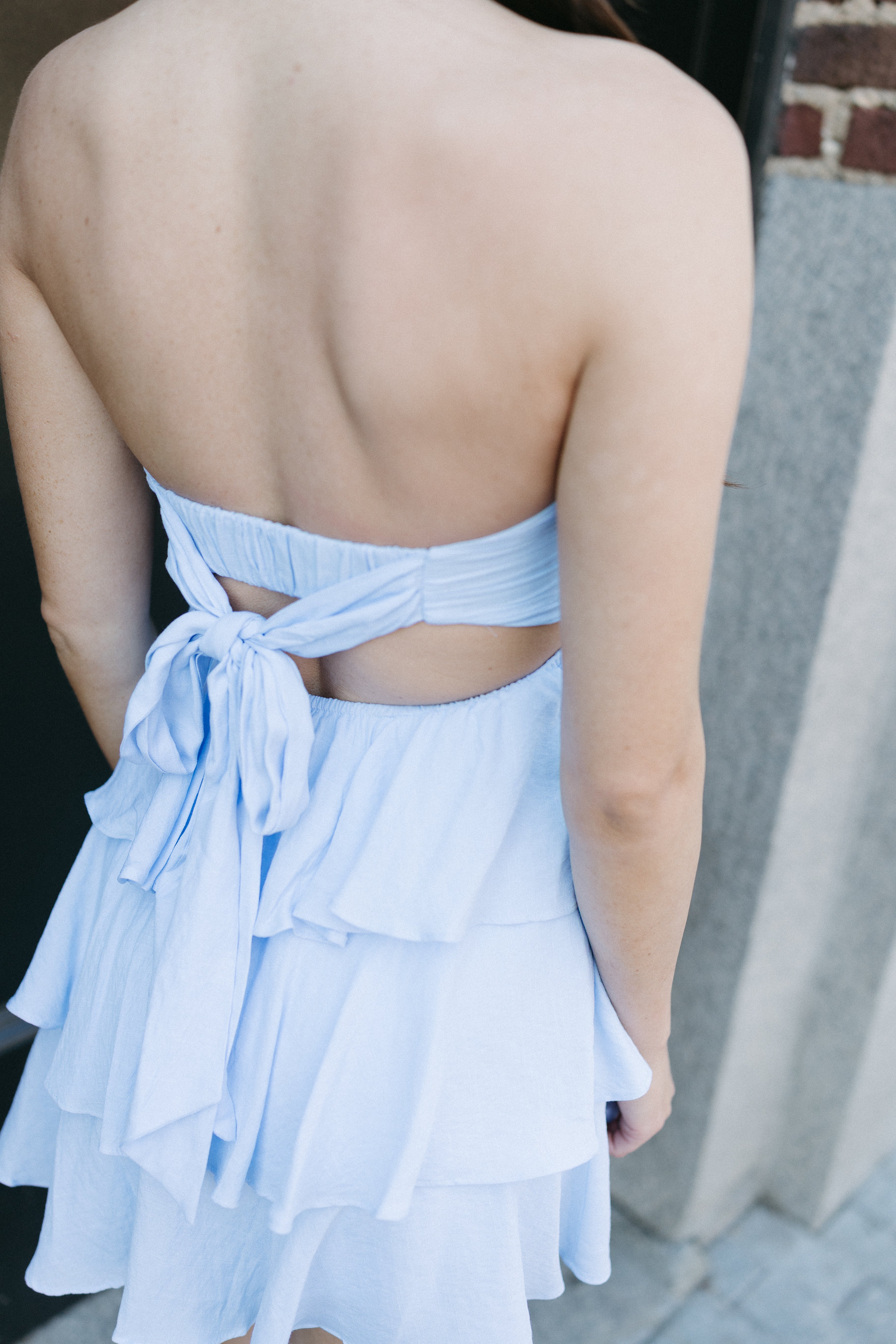 The Flirtation Ruffle Mini Dress