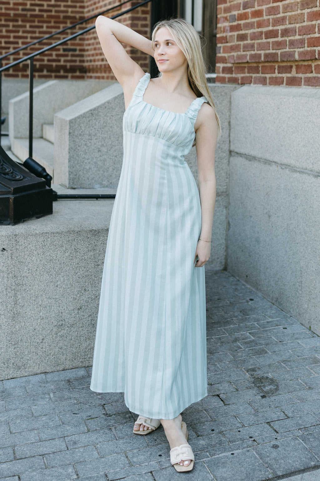 The Newport Stripe Maxi Dress