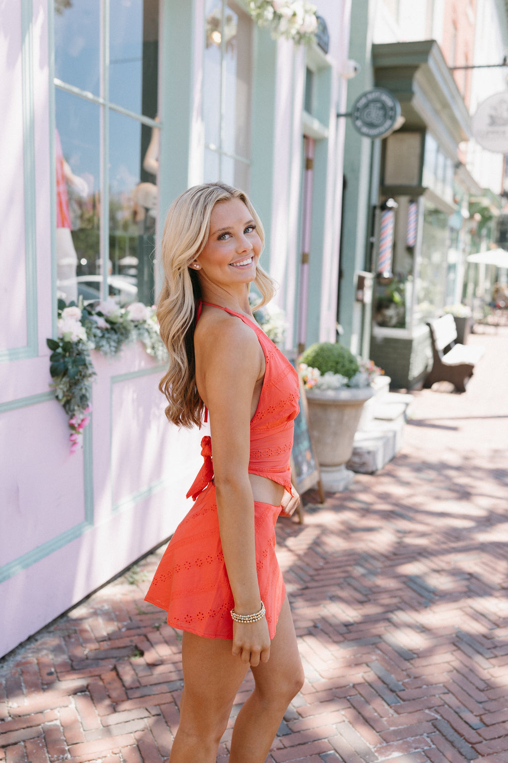 Sunset Echo Halter Top