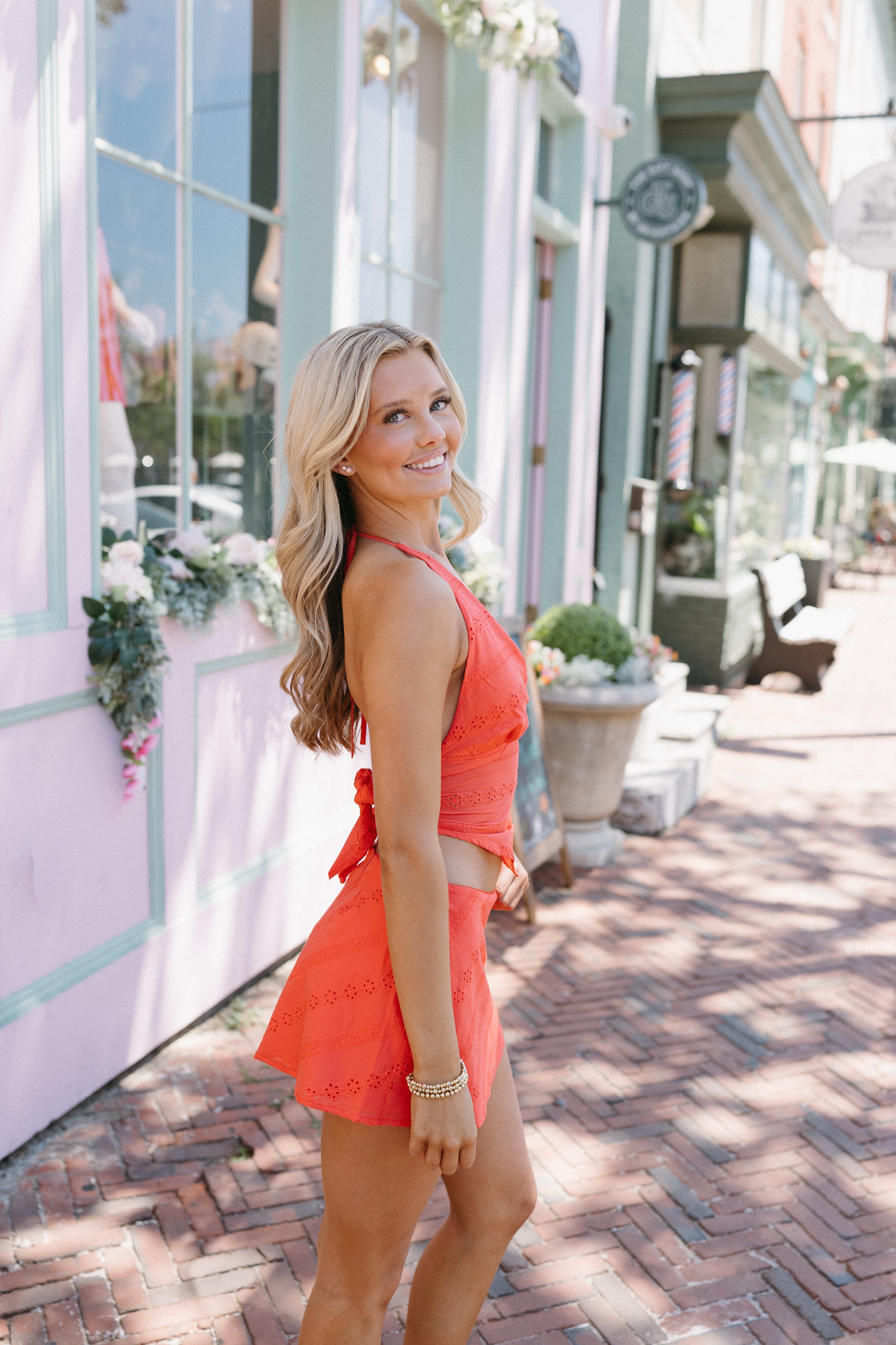 Sunset Echo Halter Top