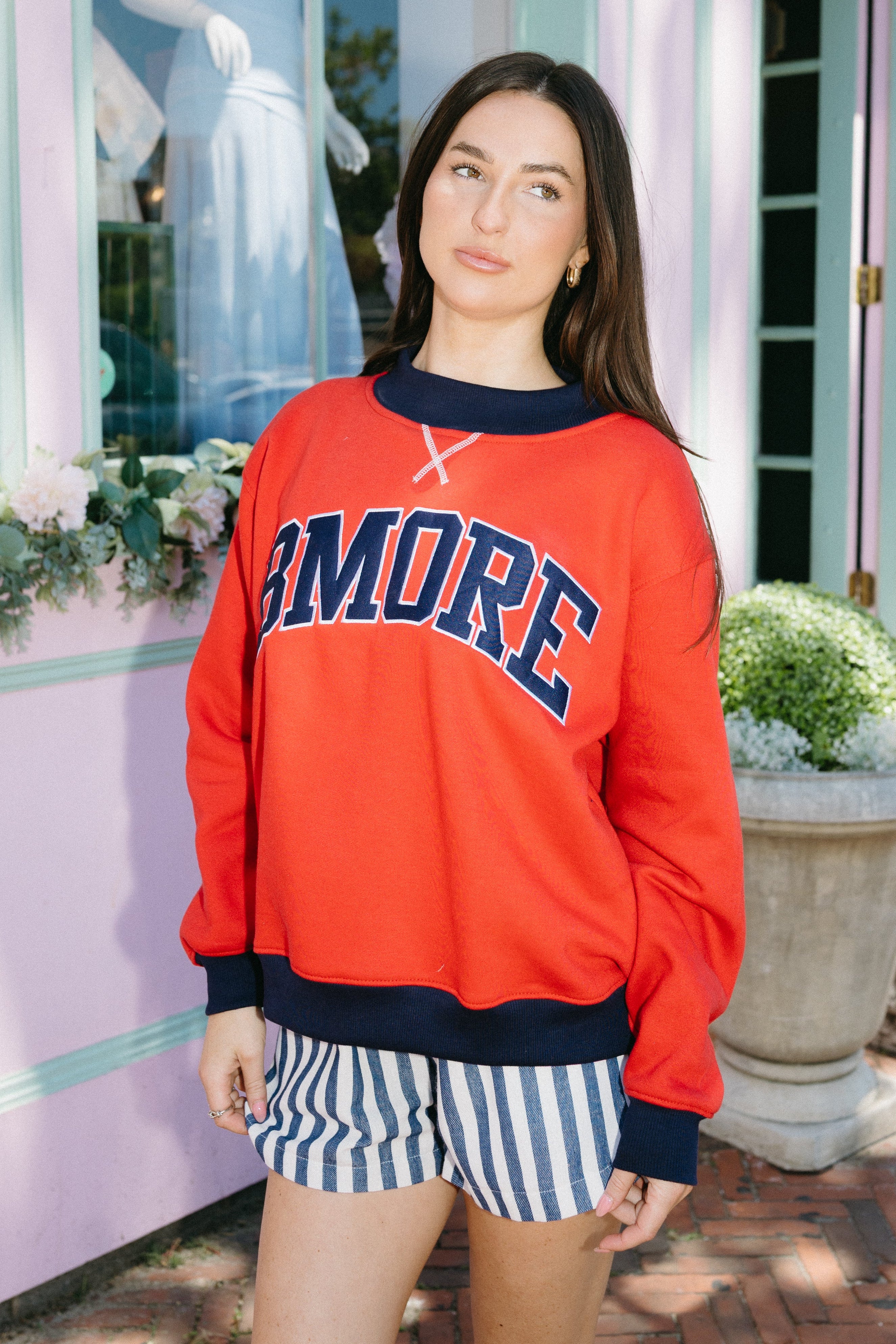 BMORE Americana Embroidered Mock Neck