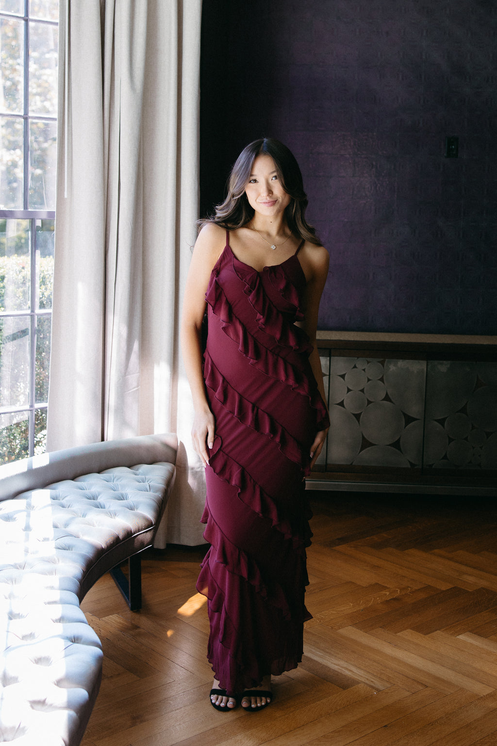 The Charm City Cascade Maxi Dress