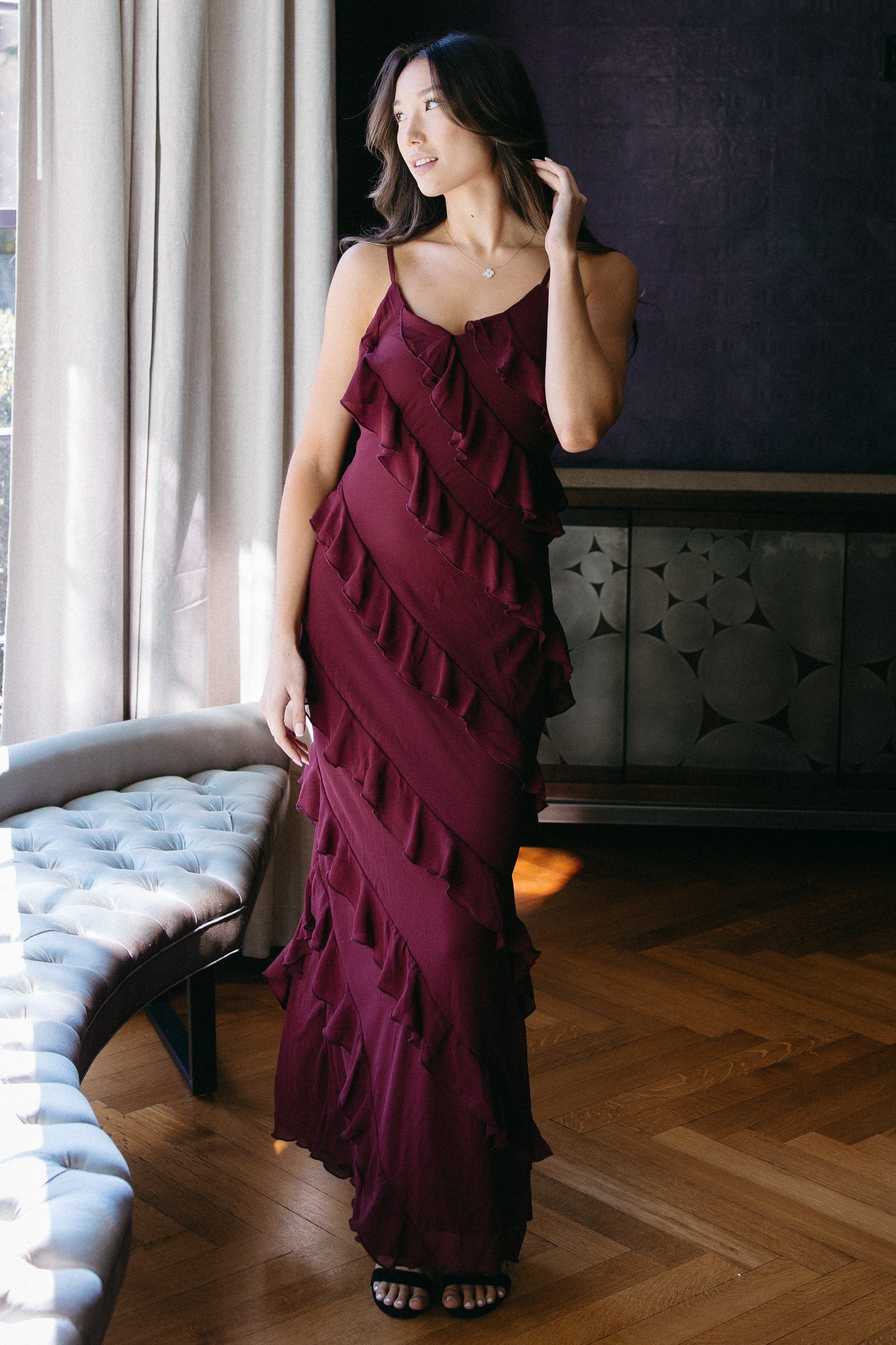 The Charm City Cascade Maxi Dress