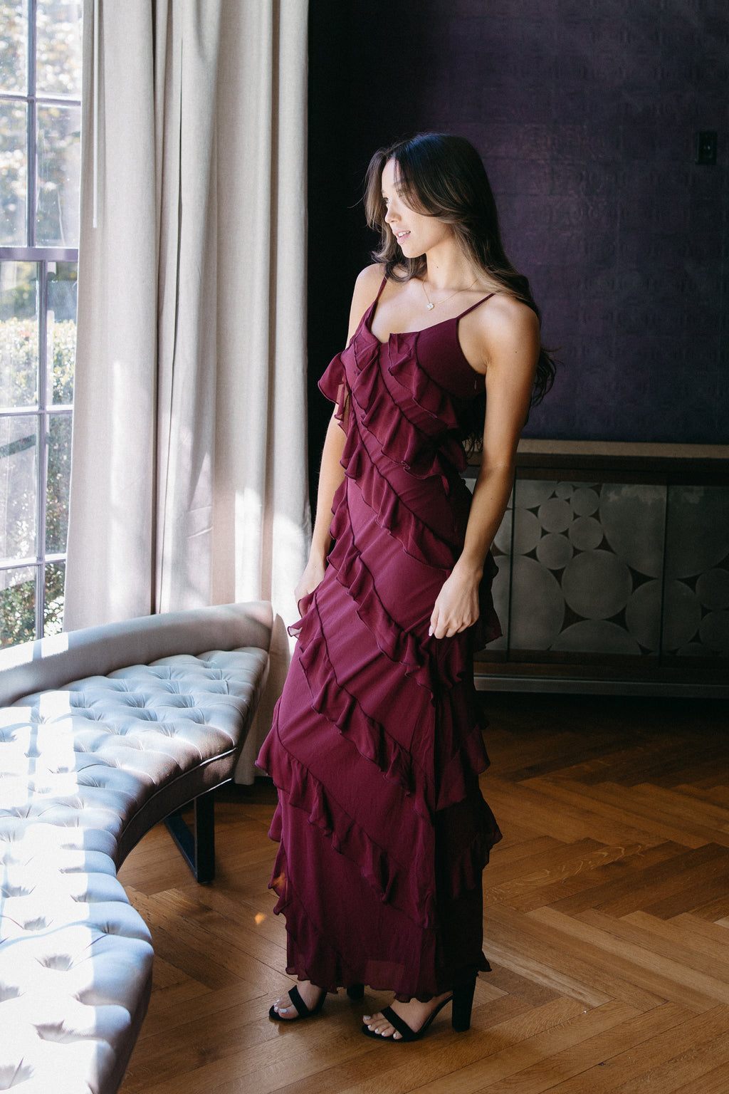 The Charm City Cascade Maxi Dress