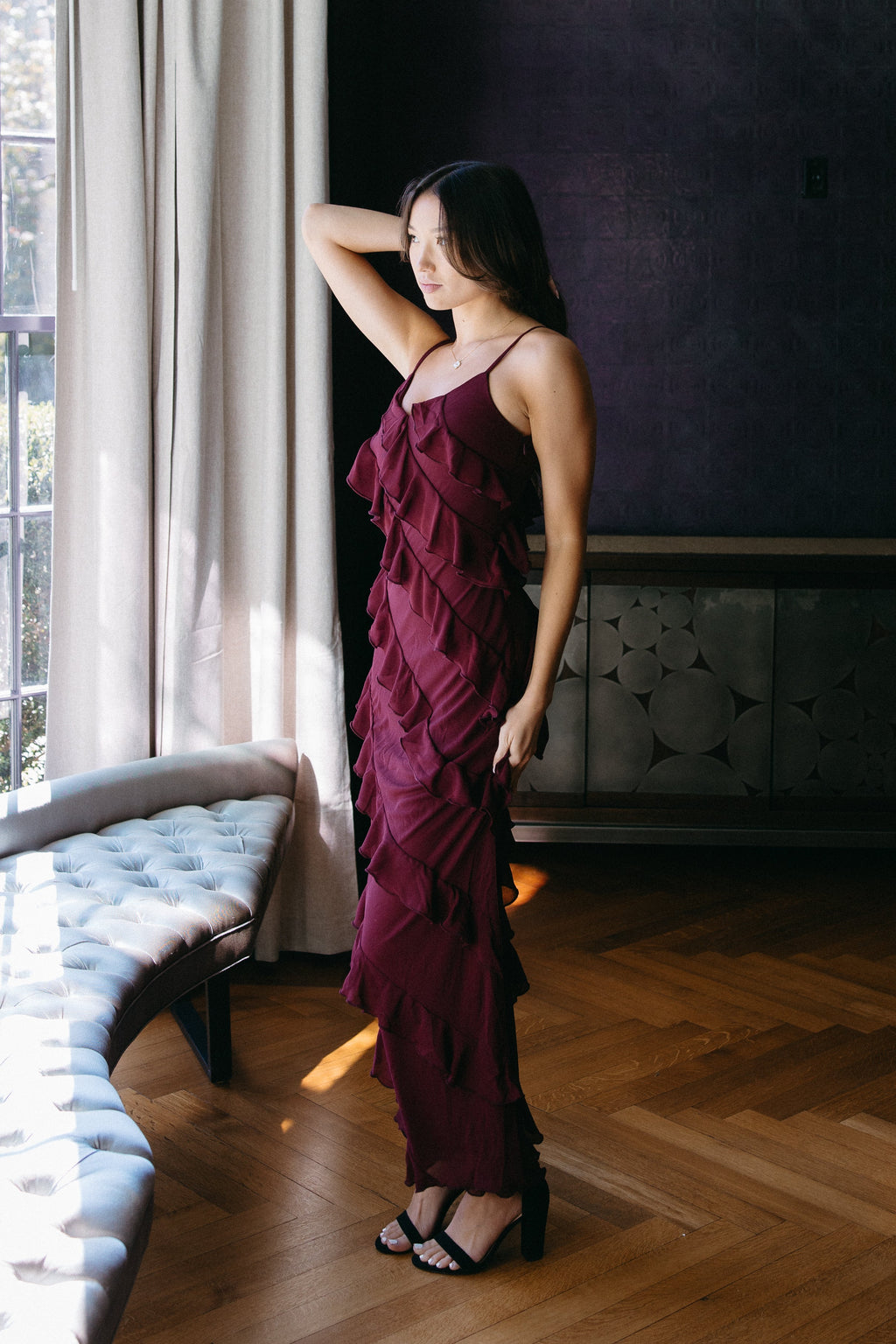 The Charm City Cascade Maxi Dress