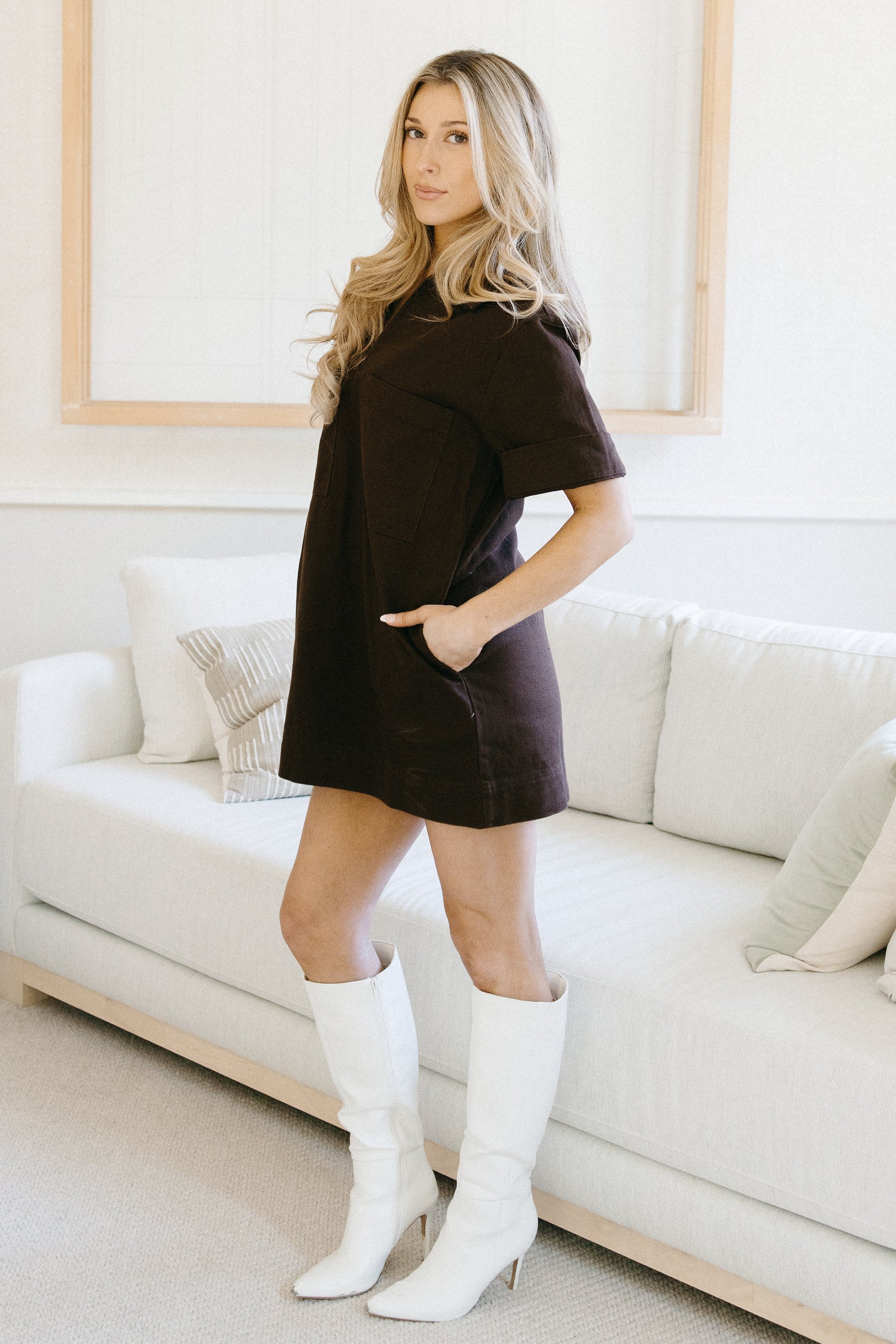 Lily Pocket Mini Dress