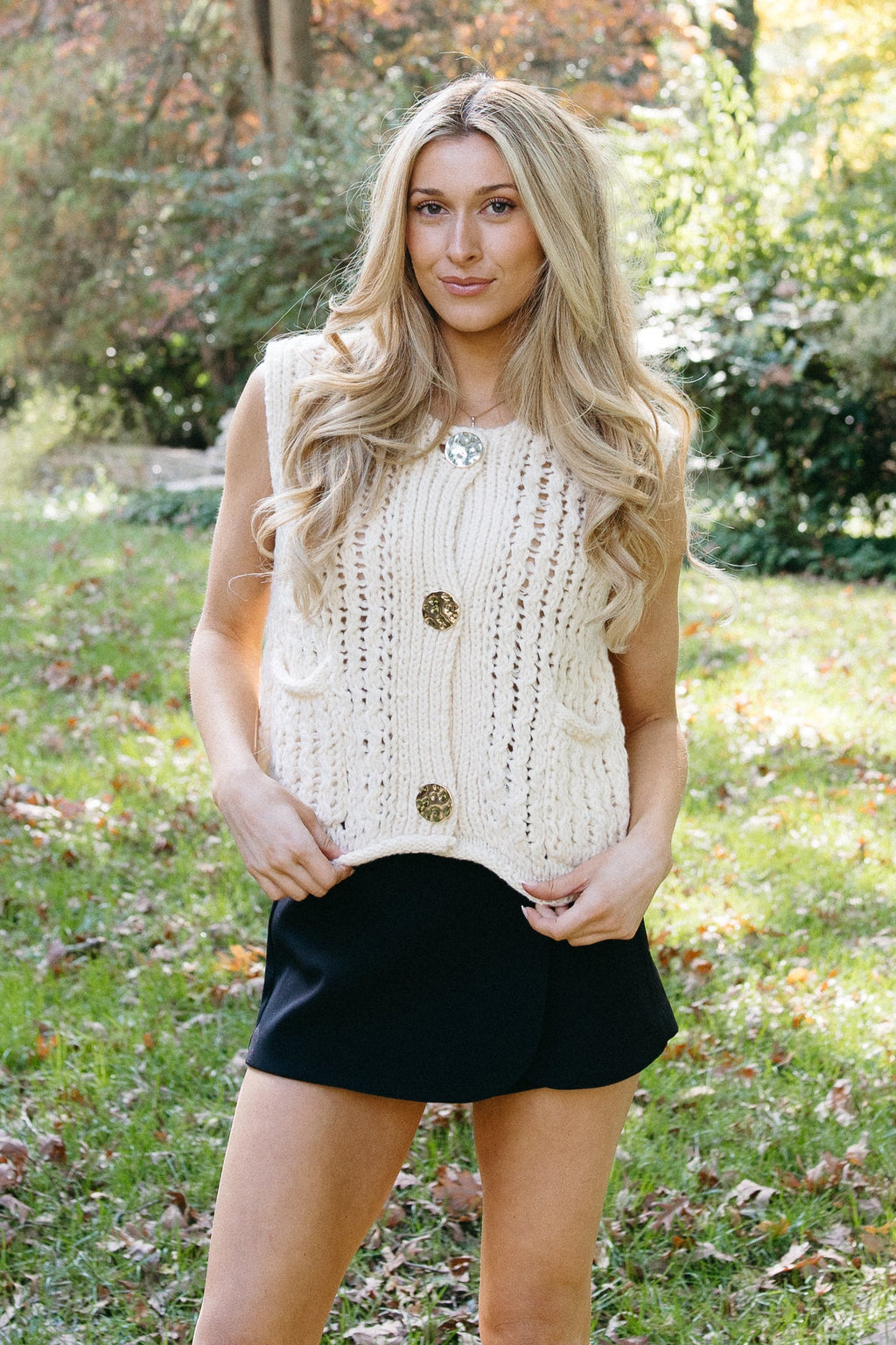 Autumn On The Ave Knit Vest