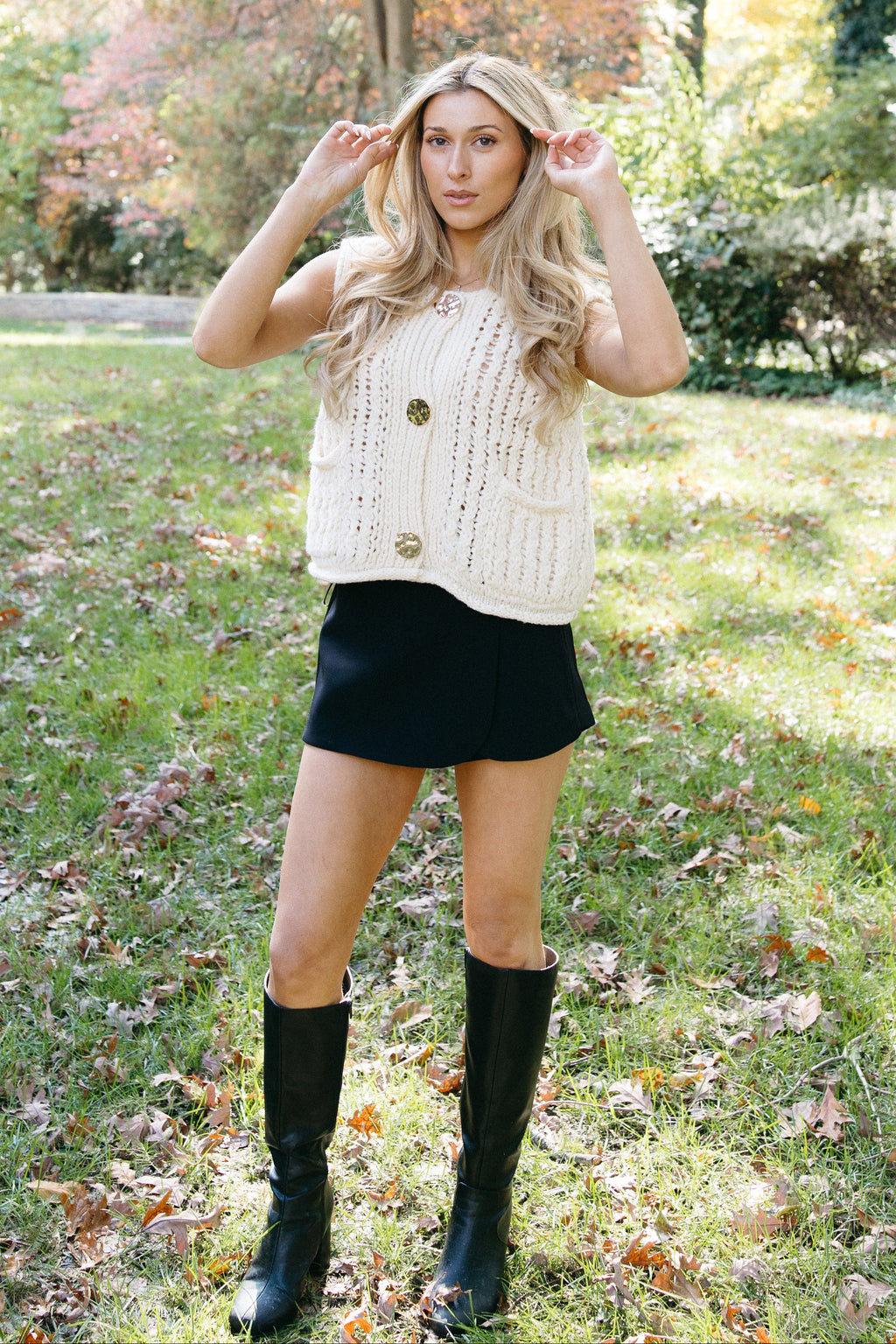 Autumn On The Ave Knit Vest