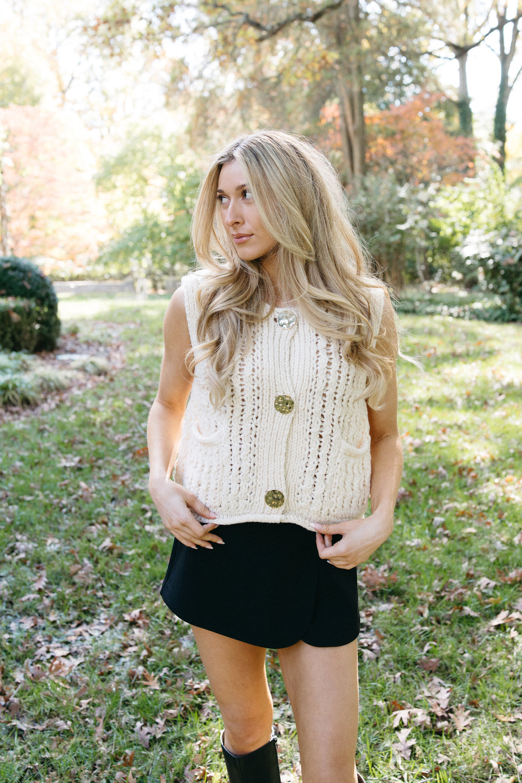 Autumn On The Ave Knit Vest