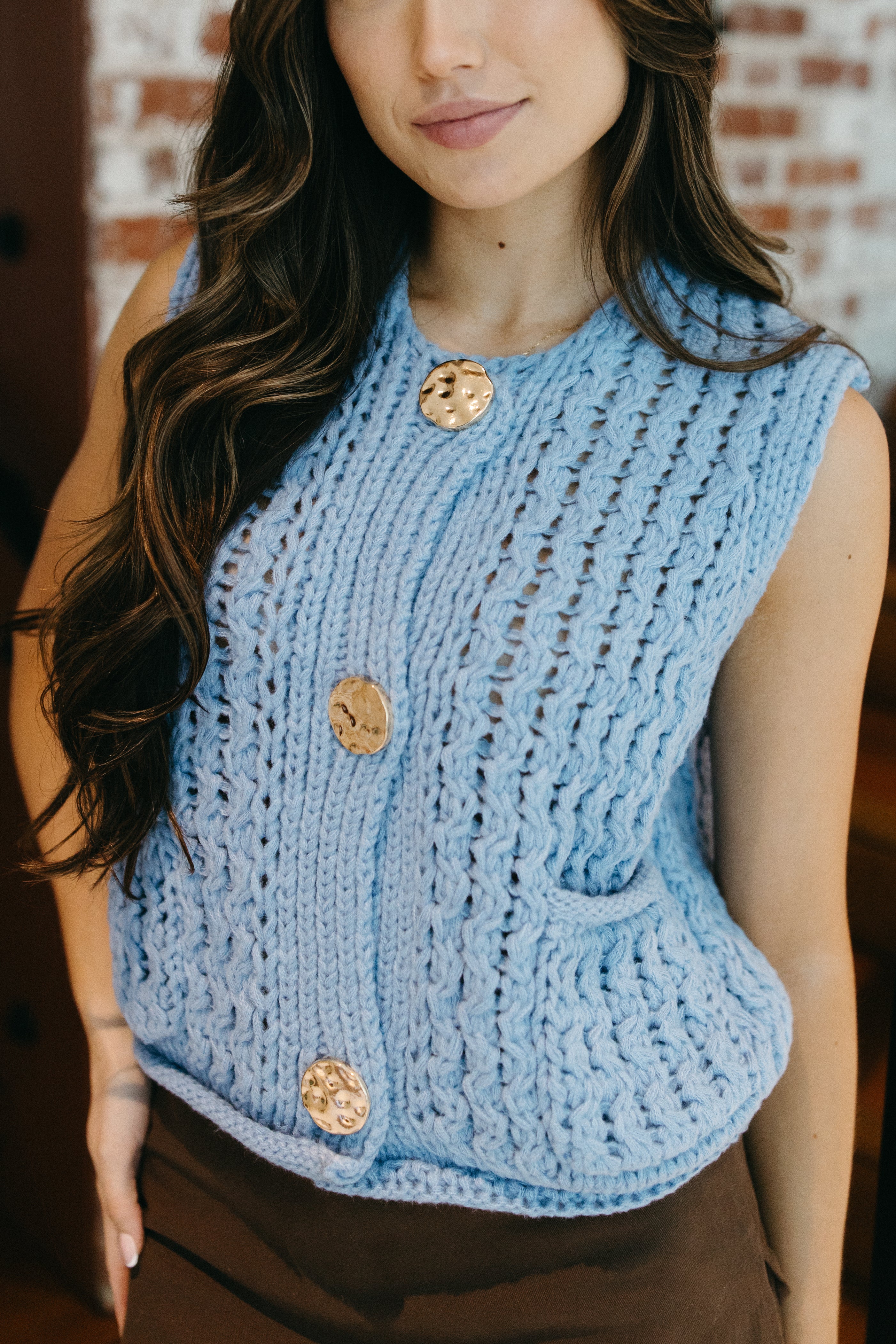 Autumn On The Ave Knit Vest