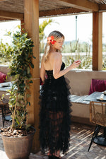 Midnight Somewhere Corset Maxi Dress
