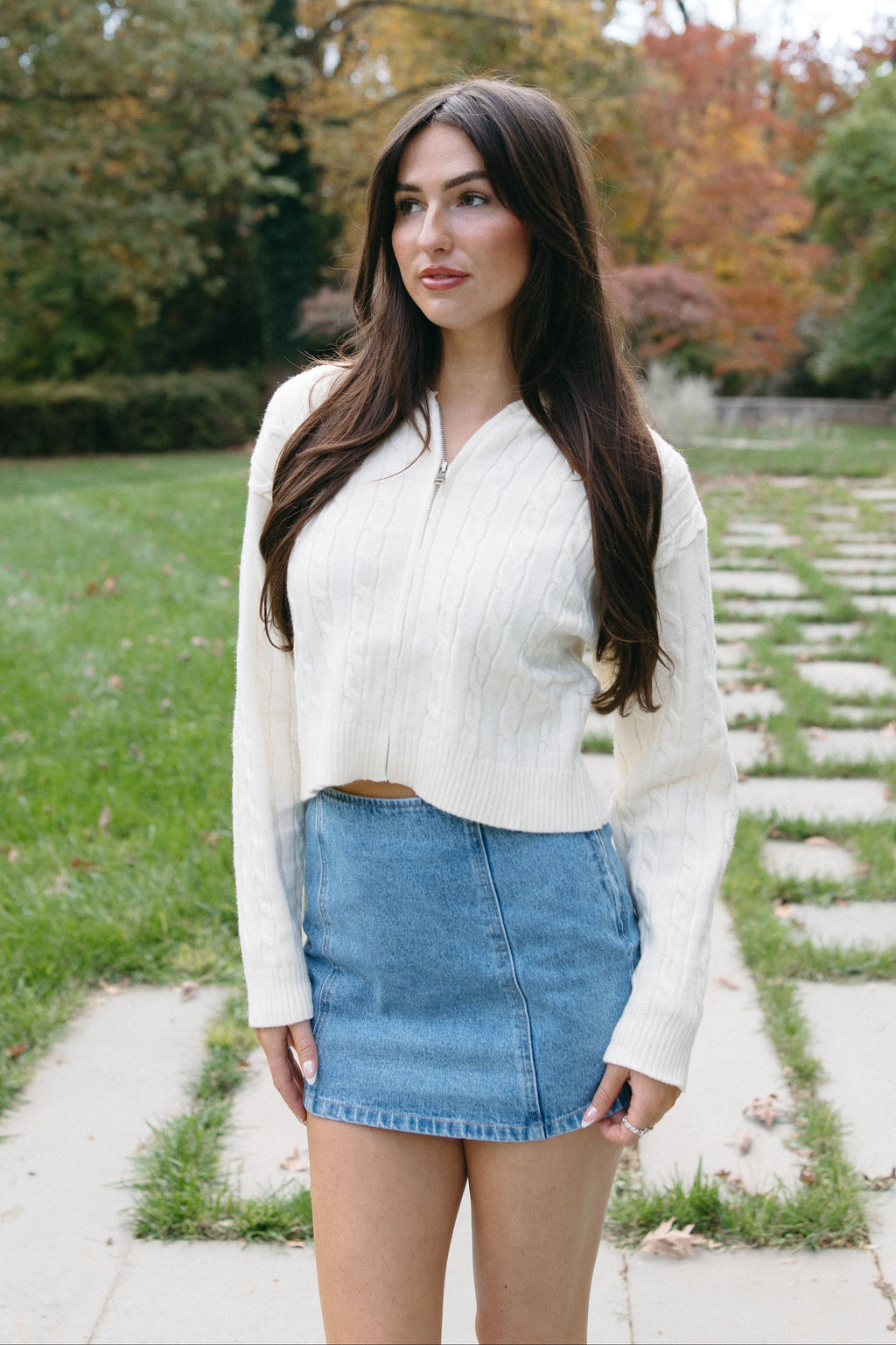 Quincy Zip Up Cardigan