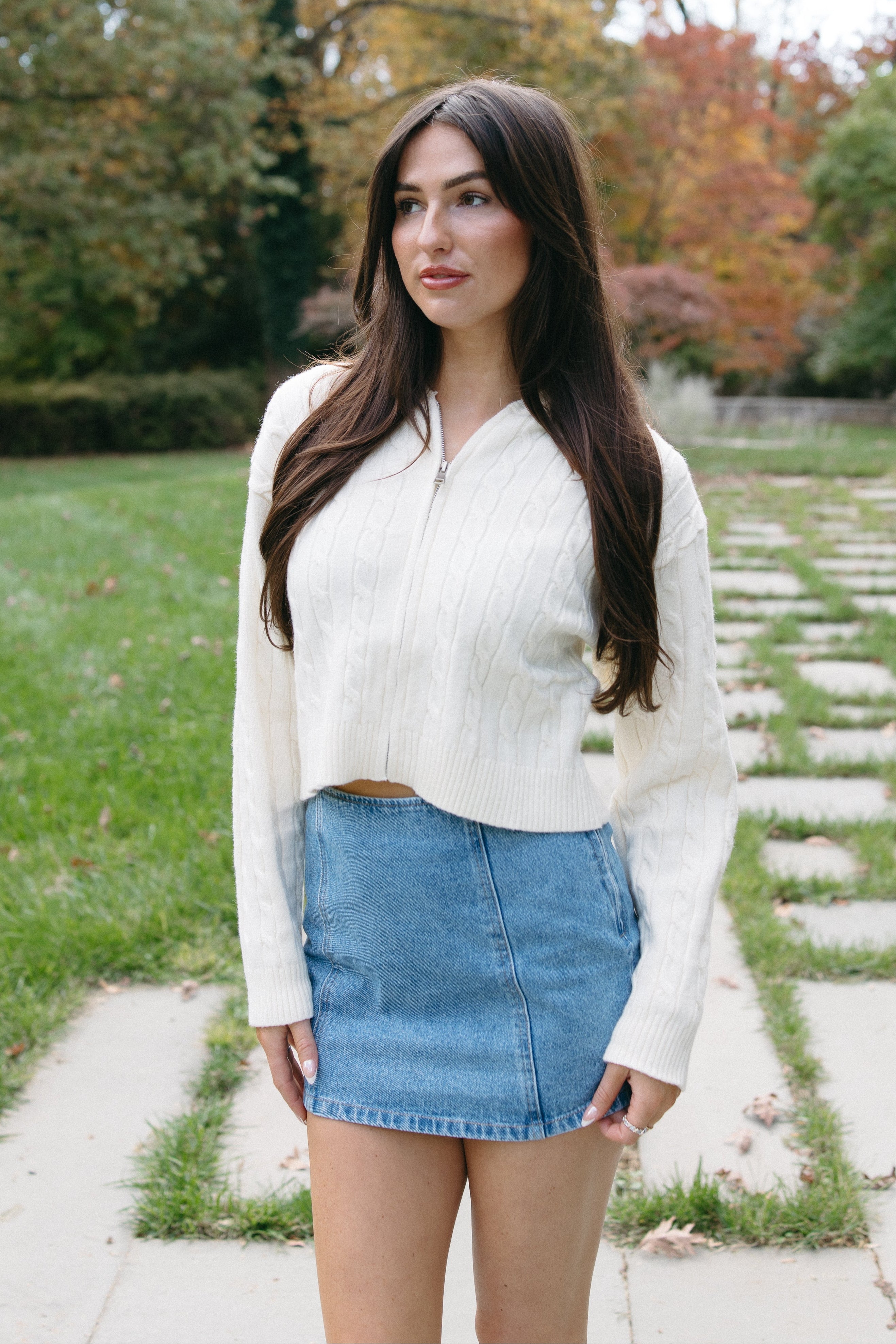 Quincy Zip Up Cardigan