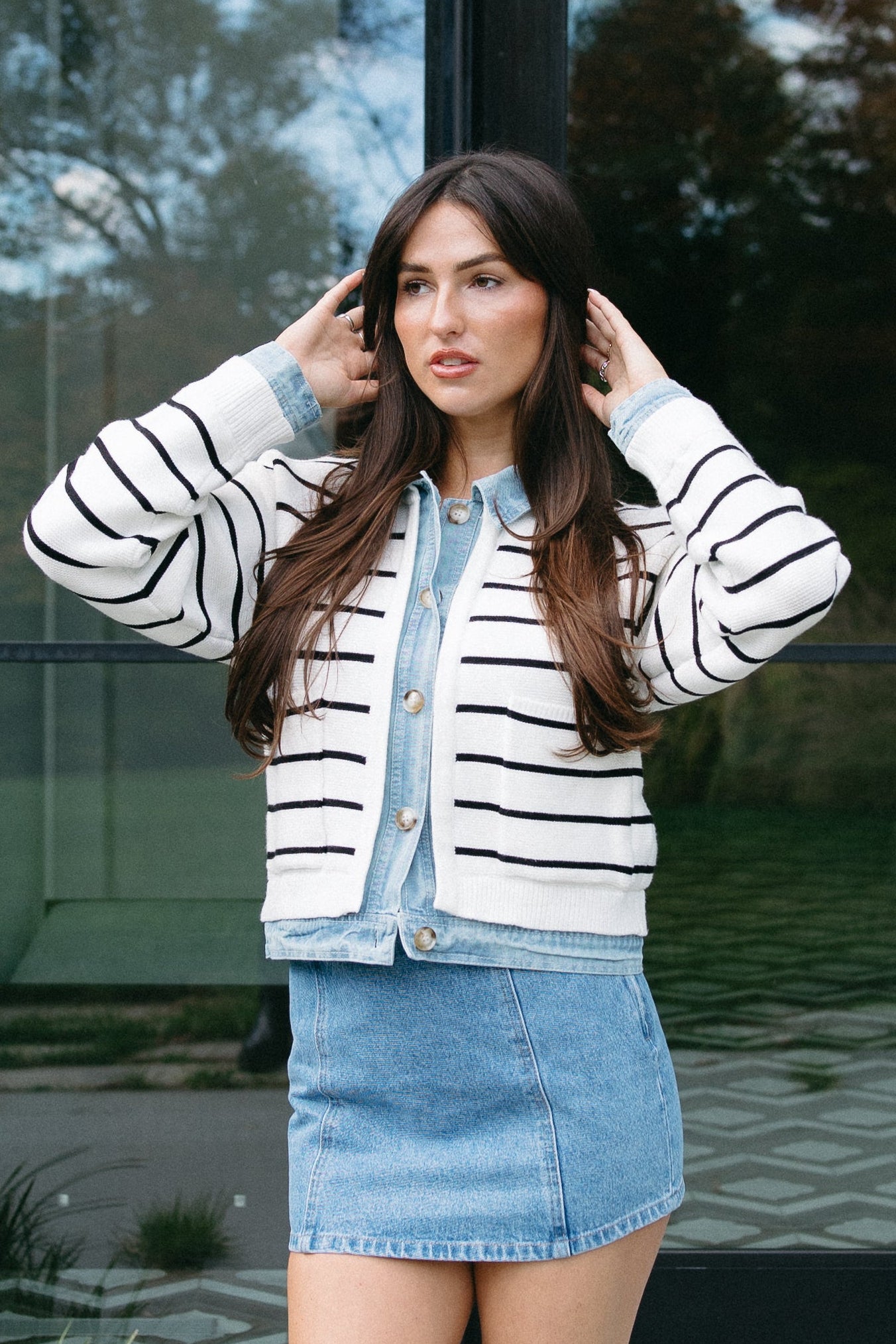 Selvedge Stripe Cardigan