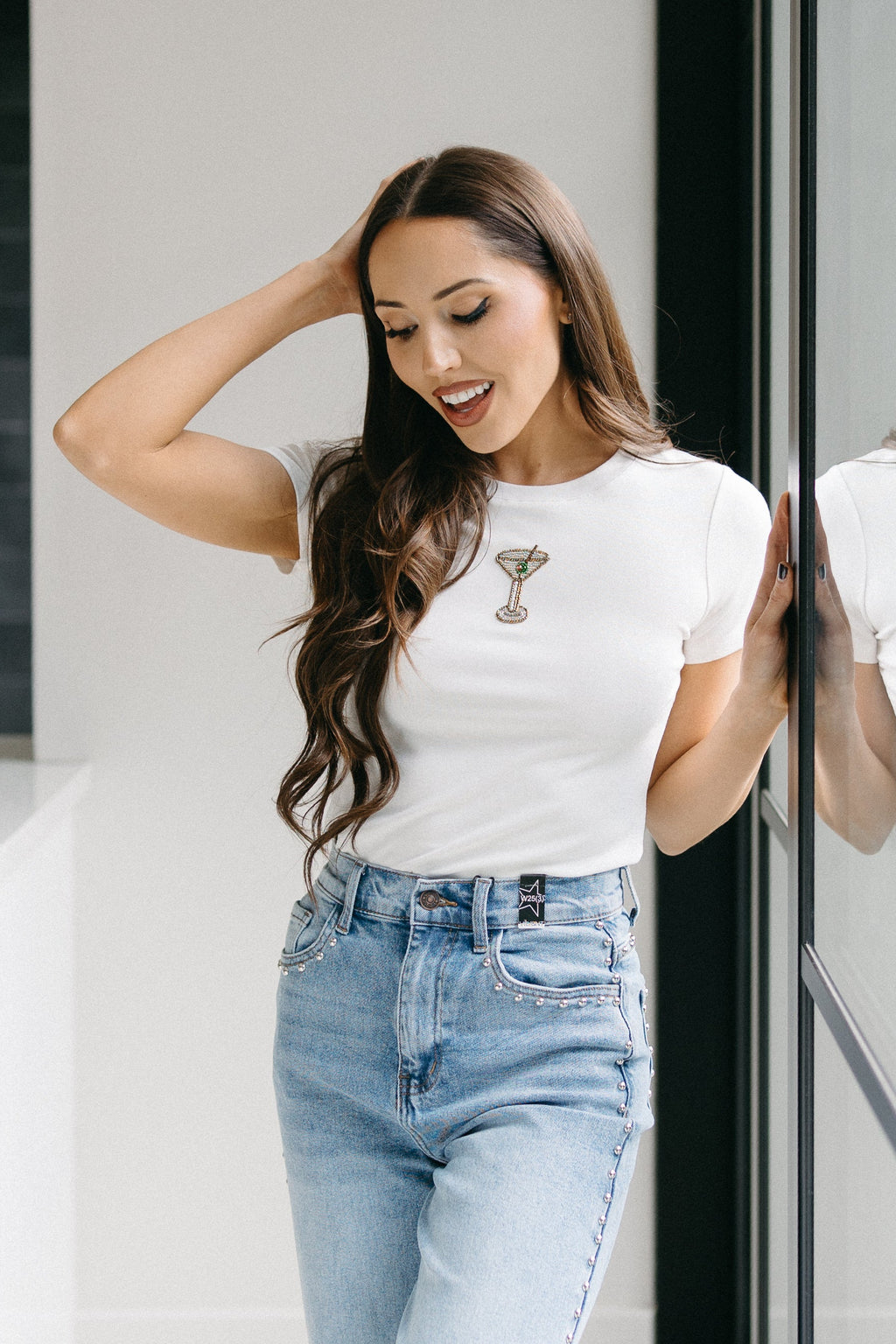 Gemma Martini Bead Tee