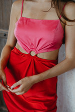 Eyes On Me Colorblock Cutout Dress