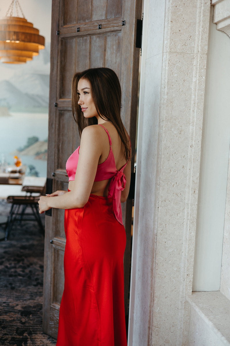 Eyes On Me Colorblock Cutout Dress