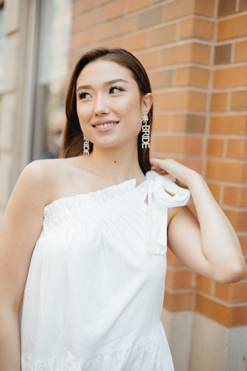 Bride Card Earrings