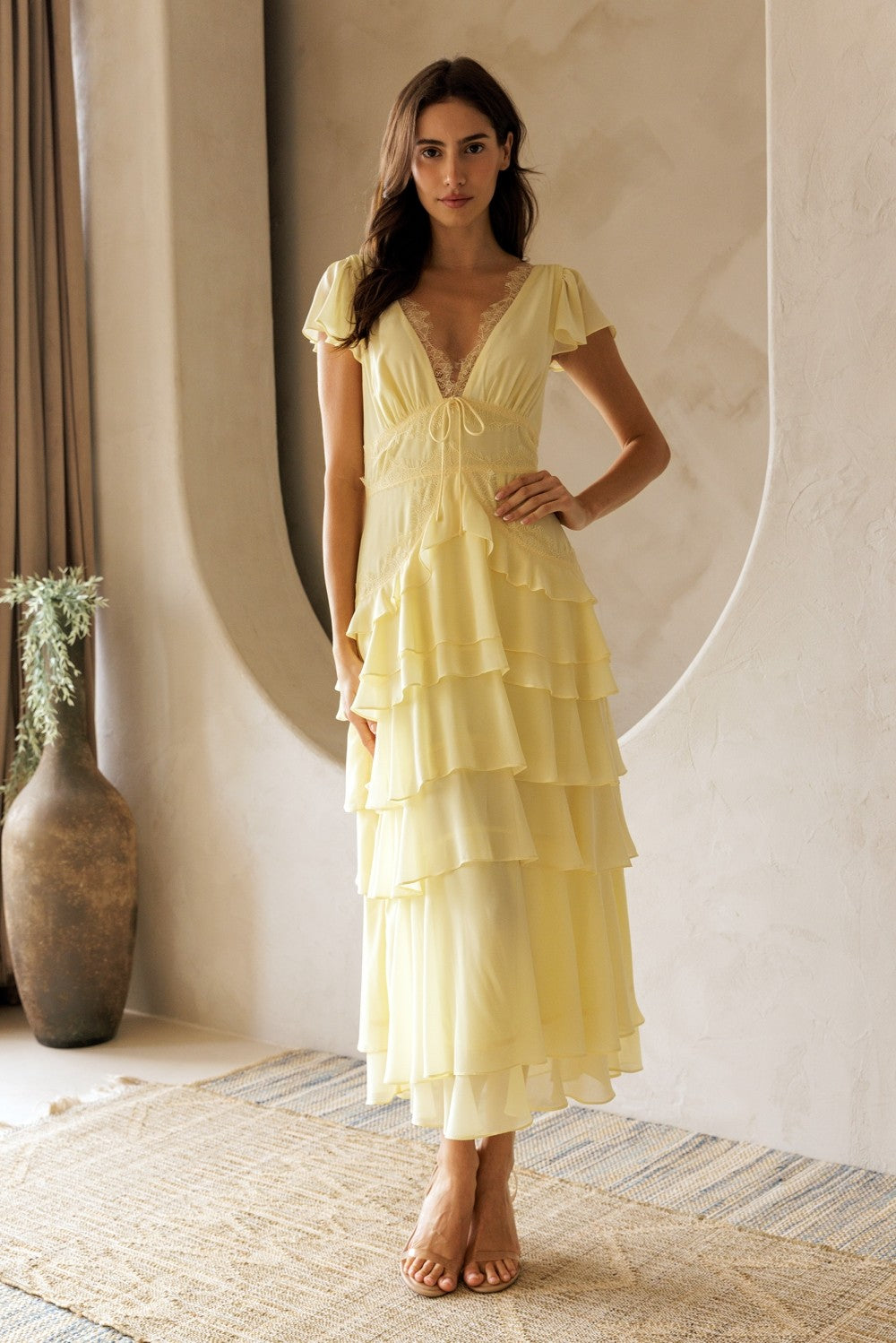 The Sweet Escape Ruffle Midi Dress