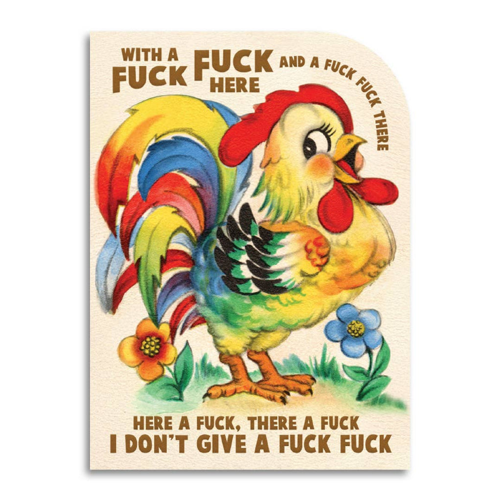 With a Fuck Fuck Here Greeting Card