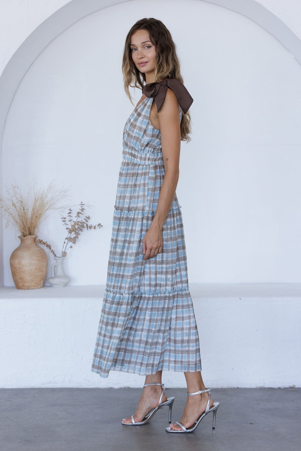 The Autumn Bow Maxi Dress