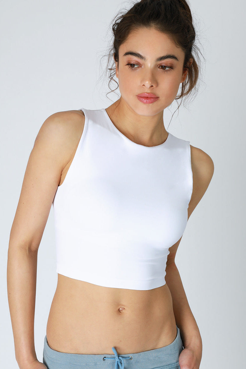 Clean Cut Crew Crop Top