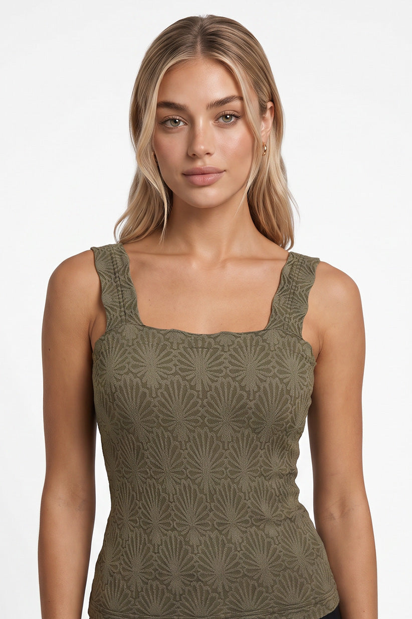 Lace Whisper Square Top