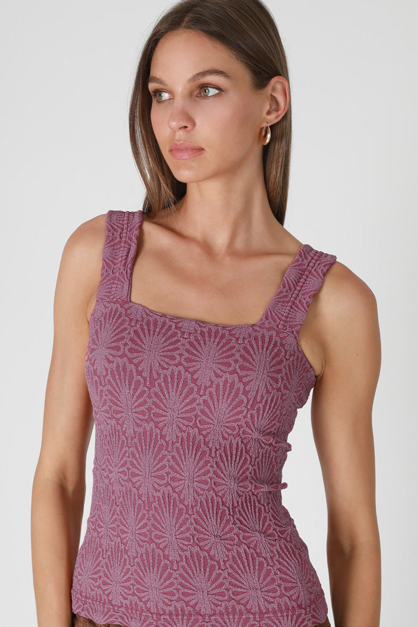 Lace Whisper Square Top